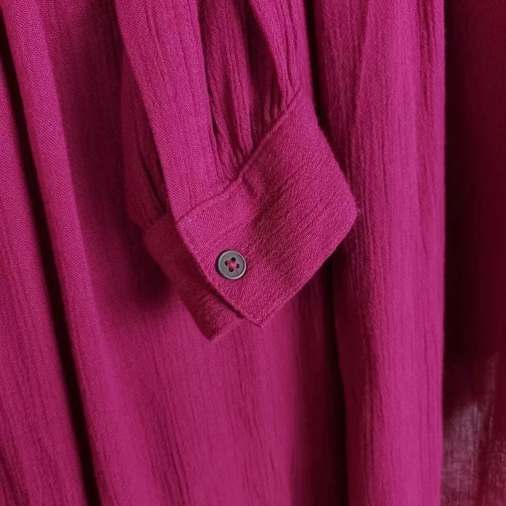Free People Boyfriend Button Front